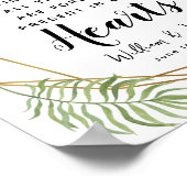 Poster Signe de cierge de mémoire de feuille verte de cri (Coin)