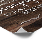 Poster SIGNE DE CITATION CHAMPAGNE Rustique (Coin)