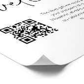 Poster SIGNE DE CODE QR POUR TOUS LES Mariages QUI SOUHAI (Coin)