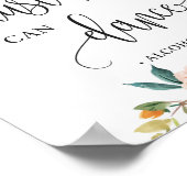 Poster Signe de danse florale d'automne rustique, faites- (Coin)