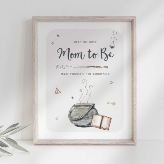 Poster Signe de destinataire fais-toi sorcier
