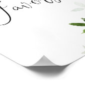 Poster Signe de faveurs à feuillage persistant. Baby show (Coin)