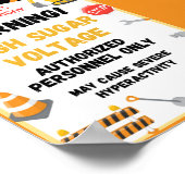 Poster Signe de fête de construction, Anniversaire, Pos B (Coin)