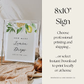 Poster Signe de Fête des mariées Combien de gouttes de ci