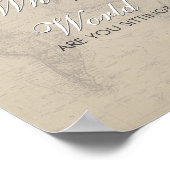 Poster Signe de Fête des mariées de la carte Sepia (Coin)