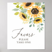 Poster SIGNE DE Fête des mariées DE Tournesol Faveurs (Devant)