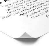 Poster SIGNE DE Fête des mariées DU JEU DE Bague STELLA (Coin)