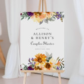 Poster SIGNE DE Fête des mariées fleur sauvage Couples To