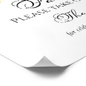 Poster Signe de Fête des mariées florale Sunflower Fall F (Coin)