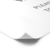 Poster SIGNE DE Fête des mariées Rustique Olive Green (Coin)