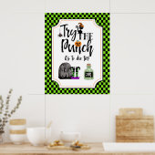 Poster signe de fête d'halloween essayez le signe de barr (Cuisine)