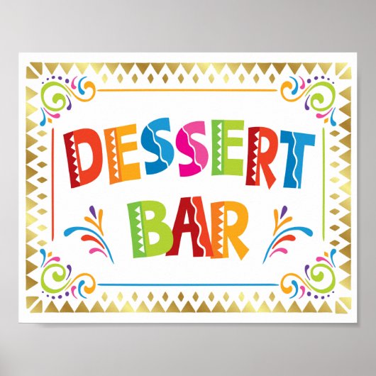POSTER SIGNE DE FÊTE DU PARTI DESSERT (Devant)