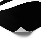 Poster Signe de grande vente, 18x24 Vente noir et blanc (Coin)