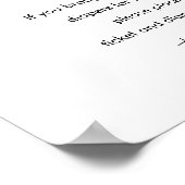 Poster Signe de jeu Baby shower de fraise STELLA (Coin)