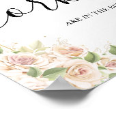 Poster Signe de jeu de baby shower de mariage Combien de (Coin)