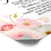 Poster Signe de jeu de baby shower de mariage Dahlia & Ro (Coin)