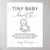 Poster Signe de jeu de chasse au bébé miniature pour une (Devant)