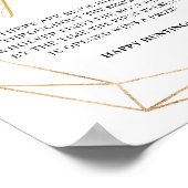 Poster Signe de jeu de chasse en or eucalyptus vert (Coin)