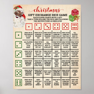 Poster Signe de jeu de pouce de monnaie de Noël
