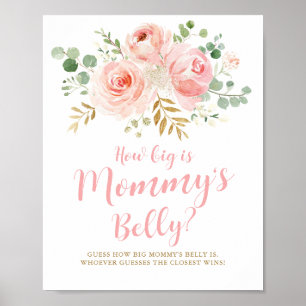Poster Signe de jeu de ventre de maman