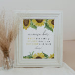 Poster SIGNE DE LA BARRE DE Tournesol Mimosa rustique EMM<br><div class="desc">Cette enseigne de bar mimosa est ornée de tournesols rustiques à l'aquarelle et d'une police de script propre. Ce panneau est parfait pour votre grange de pays ou événement à thème automne.</div>