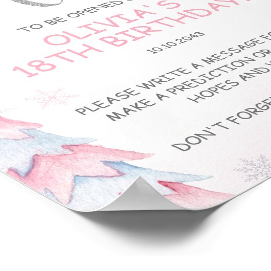 Poster Signe de la Capsule d'hiver (Coin)