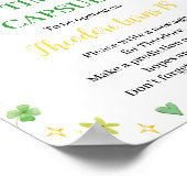 Poster Signe de la capsule horaire de Saint Patrick Lucky (Coin)