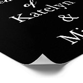 Poster SIGNE DE LA FÊTE D'ACCUEIL mariage (Coin)