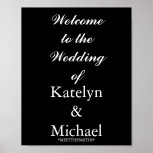 Poster SIGNE DE LA FÊTE D'ACCUEIL mariage