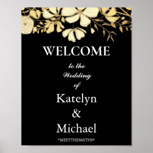 Poster SIGNE DE LA FÊTE D'ACCUEIL mariage