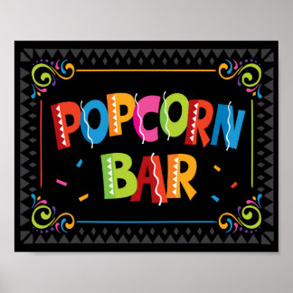 Poster Signe de la Fête de BARRE POPCORN