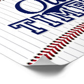 Poster Signe de la fête de baseball VIEILLES TIMERS (Coin)