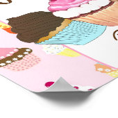 Poster SIGNE DE LA FÊTE DE Cupcake Buffet (Coin)