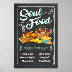 Poster Signe de la fête de l'alimentation Soul