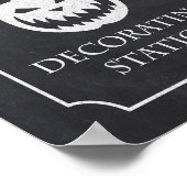 Poster SIGNE DE LA FÊTE D'Halloween citrouille (Coin)