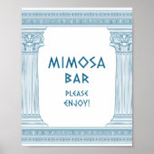 Poster Signe de la fête du Mimosa Bar pour l'événement th (Devant)