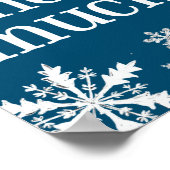 Poster SIGNE DE LA FÊTE Merci Snow Much Snowflake (Coin)