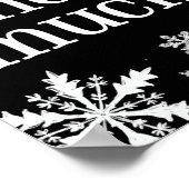Poster SIGNE DE LA FÊTE Merci Snow Much Snowflake (Coin)