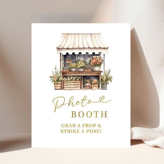 Poster Signe de la fête PhotoBooth