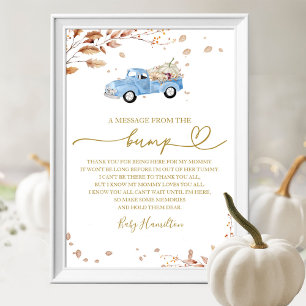 Poster Signe de la future maman pour une Baby Shower d'au