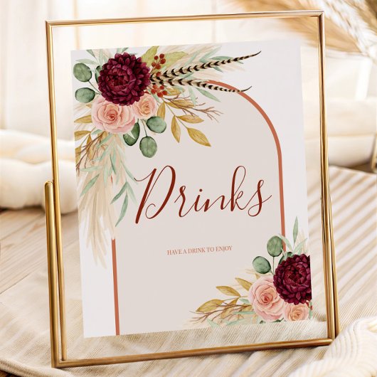 Poster SIGNE DE LA GARE DE Pampas Rustic Western Drills S