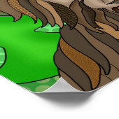 Poster SIGNE DE LA PAIX Bigfoot Sasquatch (Coin)