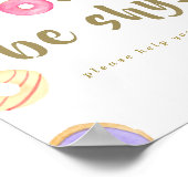 Poster Signe de la partie mur/barre de donut (Coin)