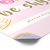 Poster Signe de la partie mur/barre de donut (Coin)