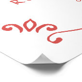 Poster Signe de la répétition de vin de pizza dessinée (Coin)