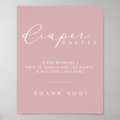 Poster SIGNE DE LA STATION DE RECHANGE DE Baby shower Min (Devant)