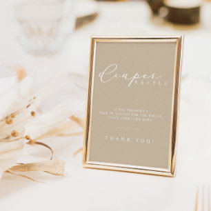 Poster SIGNE DE LA STATION DE RECHANGE DE Baby shower Min