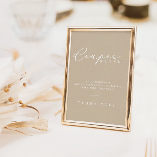 Poster SIGNE DE LA STATION DE RECHANGE DE Baby shower Min