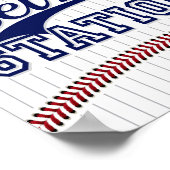 Poster SIGNE DE LA STATION SELFIE DE Baseball Party Print (Coin)