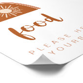 Poster SIGNE DE LA Table Alimentaire Arc-en-ciel TINLEY B (Coin)